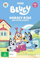 Artwork of Bluey as seen on the DVD cover of Horsey Ride & Other Stories