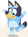 Bluey dancing in the intro